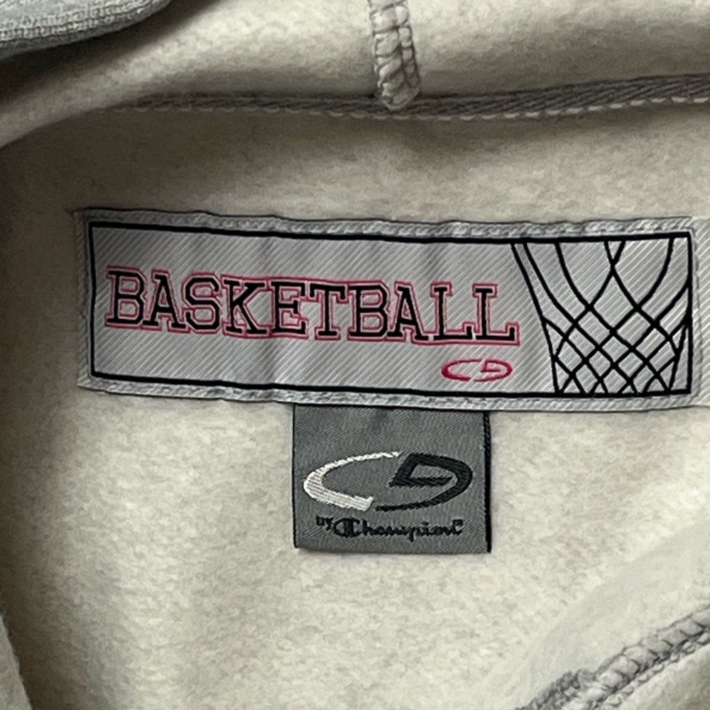 Champion Basketball women’s gray pullover hoodie sweatshirt, size L - Picture 3 of 8